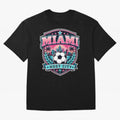 Miami 2026 Host City Emblem Soccer Football Events Oversized T-Shirt Celebrate Fan Favorites in Match Day Hype around FIFA World Cup 2026 USA Canada Mexico, Mbappe and Neymar, Spain, Tournament Hype, Historic Matchups, Family Viewing Parties and