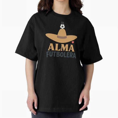 Alma Futbolera Oversized T-Shirt Show Your Love for Global Football Passion for FIFA World Cup 2026 USA Canada Mexico, Filled with CR7 and Messi, Germany, Football History, Final Match Energy, Crowd Noise and Once in a Lifetime Moments; Ideal for