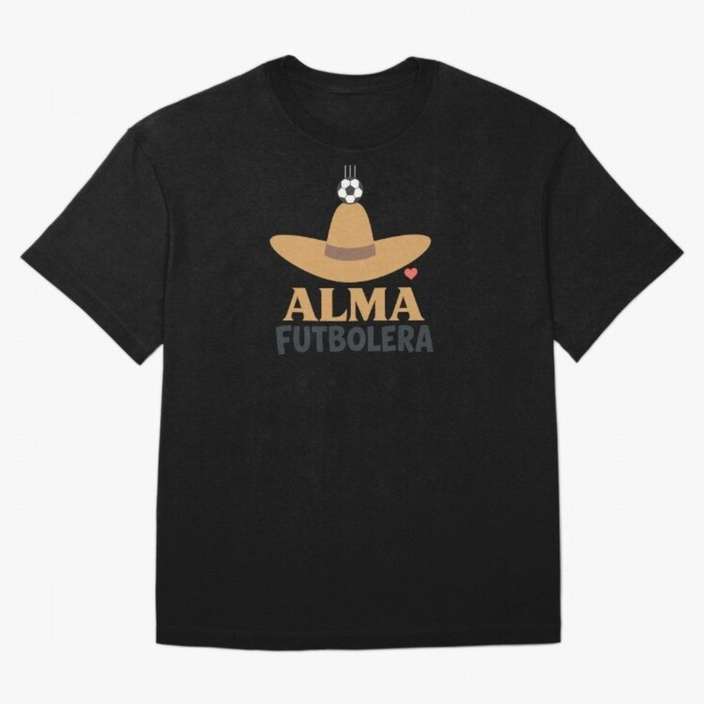 Alma Futbolera Oversized T-Shirt Show Your Love for Global Football Passion for FIFA World Cup 2026 USA Canada Mexico, Filled with CR7 and Messi, Germany, Football History, Final Match Energy, Crowd Noise and Once in a Lifetime Moments; Ideal for