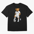 England Soccer Bear World Cup Teddy Bear Oversized T-Shirt Upgrade Global Football Passion for FIFA World Cup 2026 USA Canada Mexico, with Mbappe and Neymar, Netherlands, Football Passion, Legendary Performances, Festival Vibes and Supporter
