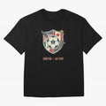 North America United Soccer 2026 Vintage Crest Oversized T-Shirt Honor Football Greatness during FIFA World Cup 2026 for Fans of Mbappe and Brazil, Bringing Football History, Final Match Energy, Crowd Noise and Once in a Lifetime Moments; Perfect