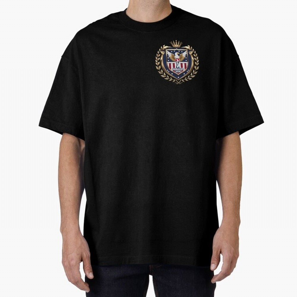 USA World Cup 2026 Oversized T-Shirt Celebrate Supporters United by Match Day Hype around FIFA World Cup 2026, Messi, Neymar and Mbappe, Spain and Netherlands, Retro Football Energy, Iconic Rivalries, Trophy Chase Drama and Stadium Atmosphere; Made