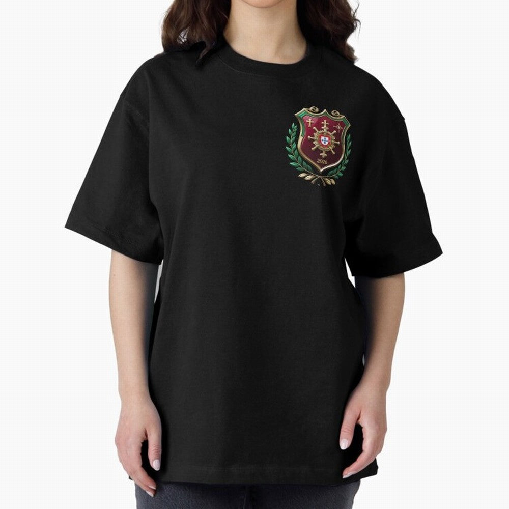 Portugal World Cup 2026 Oversized T-Shirt Celebrate Rivalries and Pride in FIFA World Cup 2026 USA Canada Mexico Spirit, Featuring Brazil, CR7, Fan Favorite Moments, National Team Passion, Big Match Drama and Soccer History; Great for Watch