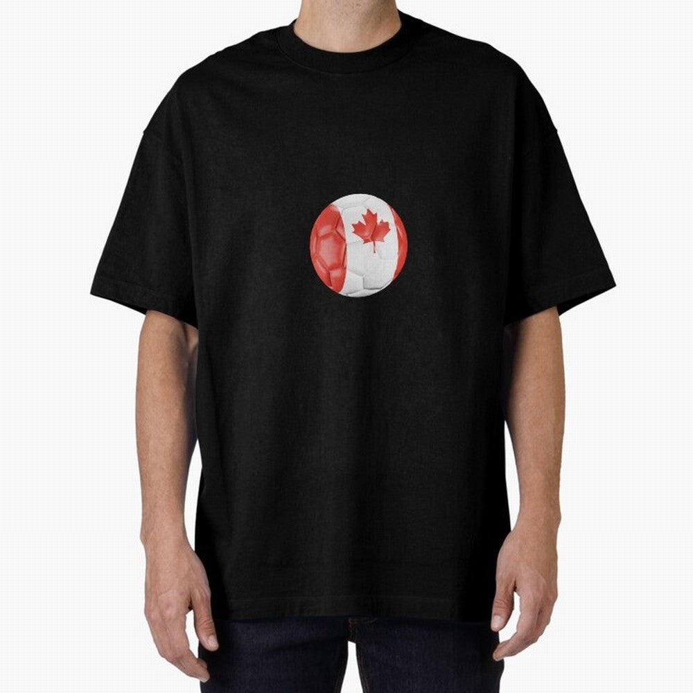 Canada Oversized T-Shirt Make Every Kick Count in the FIFA World Cup 2026 Group Stage Journey through Messi and Cristiano Ronaldo Highlights, Portugal, Spain and Germany Pride, Football Passion, Legendary Performances, Festival Vibes and Supporter