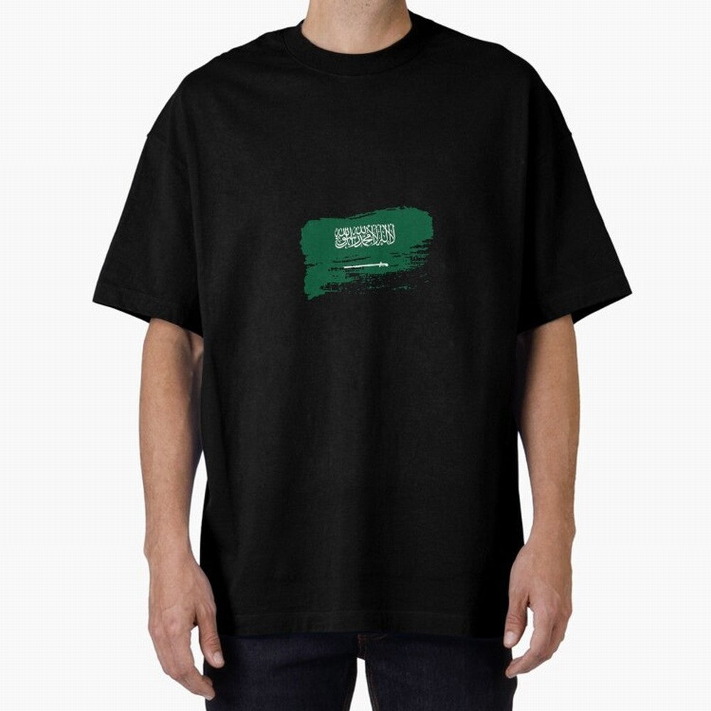 Saudi Arabia Oversized T-Shirt Follow Every Goal of FIFA World Cup 2026 Group Stage for Fans of Haaland and Argentina, France and Brazil, Bringing Champion Mindset, Group Stage Buzz, Knockout Tension and Passionate Fan Culture; Great for Supporters