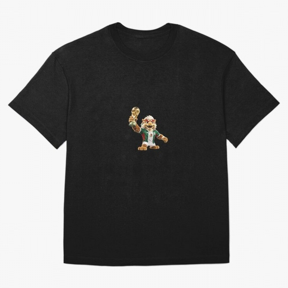 Mexico Soccer Mascot Champion - Mexican Football Victory Trophy 2026 Oversized T-Shirt Fuel Match Day Hype around FIFA World Cup 2026, Neymar, England, France and Netherlands, Tournament Hype, Historic Matchups, Family Viewing Parties and Global