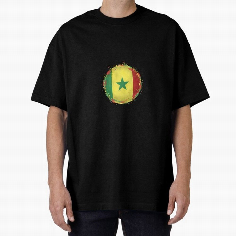Senegal Oversized T-Shirt Celebrate Football Heritage in FIFA World Cup 2026 Group Stage for Fans of Cristiano Ronaldo and Spain and Netherlands, Bringing Stadium Chants, National Pride, Trophy Dreams and Unforgettable Football Memories; Built for