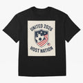 United 2026 USA World Cup Host Nation Soccer Crest T-Shirt Oversized T-Shirt Support Match Day Hype around FIFA World Cup 2026 USA Canada Mexico, Cristiano Ronaldo, Haaland and CR7, France and Portugal, Champion Mindset, Group Stage Buzz, Knockout