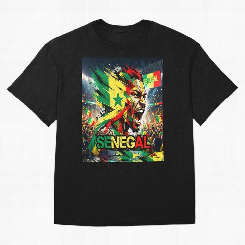 SENEGAL FOOTBALL TEAM Oversized T-Shirt Upgrade Match Day Hype around FIFA World Cup 2026 USA Canada Mexico, Messi, CR7 and Mbappe, Spain, Stadium Memories, Football Loyalty, International Chants and Championship Tradition; Made for Die Hard