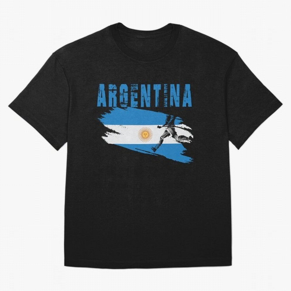 Argentina World Cup 2026 ¨C Pride in Motion Oversized T-Shirt Stand Out with Spirit from FIFA World Cup 2026 USA Canada Mexico for Fans of Mbappe and Neymar and England, France and Netherlands, Bringing Match Day Excitement, Supporter Culture,
