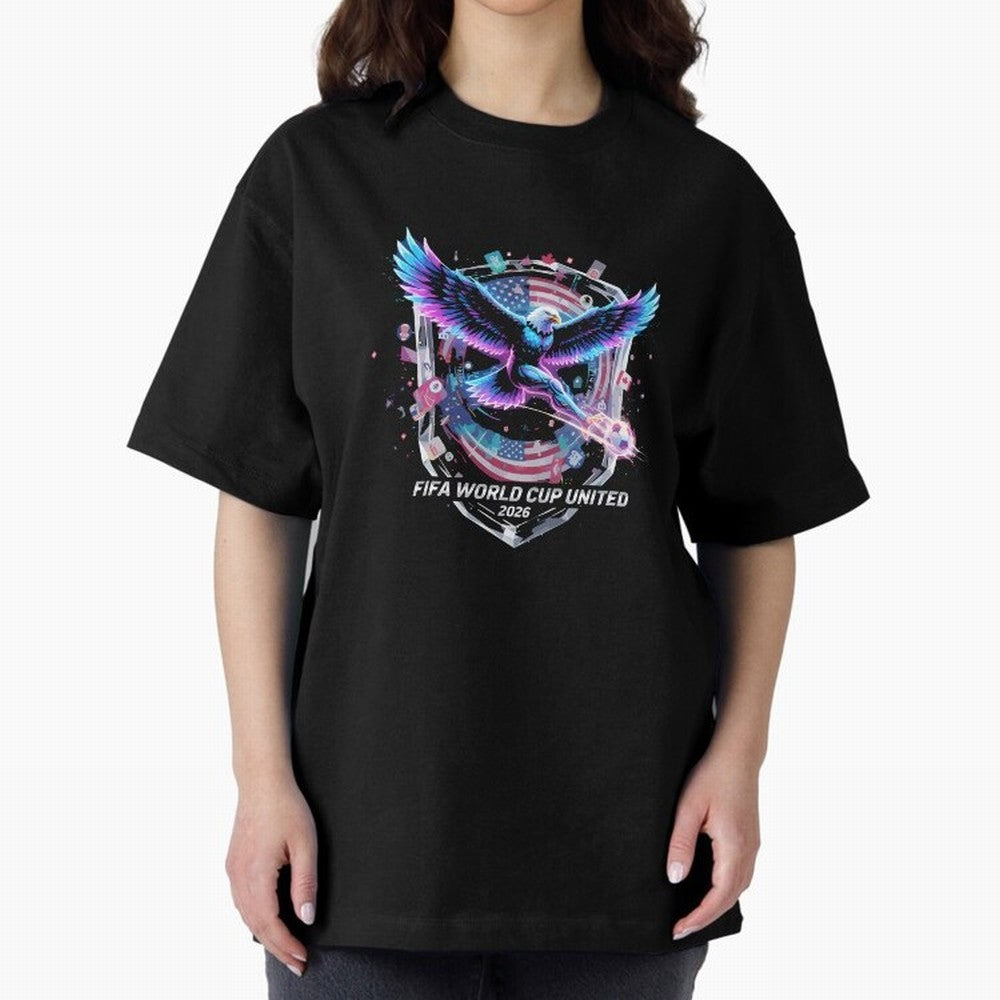 FIFA World Cup 2026 United Eagle Soccer Art T-Shirt_86867742 Oversized T-Shirt Celebrate Football Dreams Across Match Day Hype around FIFA World Cup 2026, Haaland, Argentina and Brazil, Stadium Chants, National Pride, Trophy Dreams and
