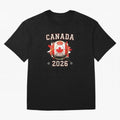 Front Print Canada Soccer World Cup 2026 - Canadian Fan Gift T-Shirt_84561562 Oversized T-Shirt Cheer through Every Moment of Global Football Passion for FIFA World Cup 2026, Inspired by Mbappe, Spain, Football Festival Excitement, Trophy