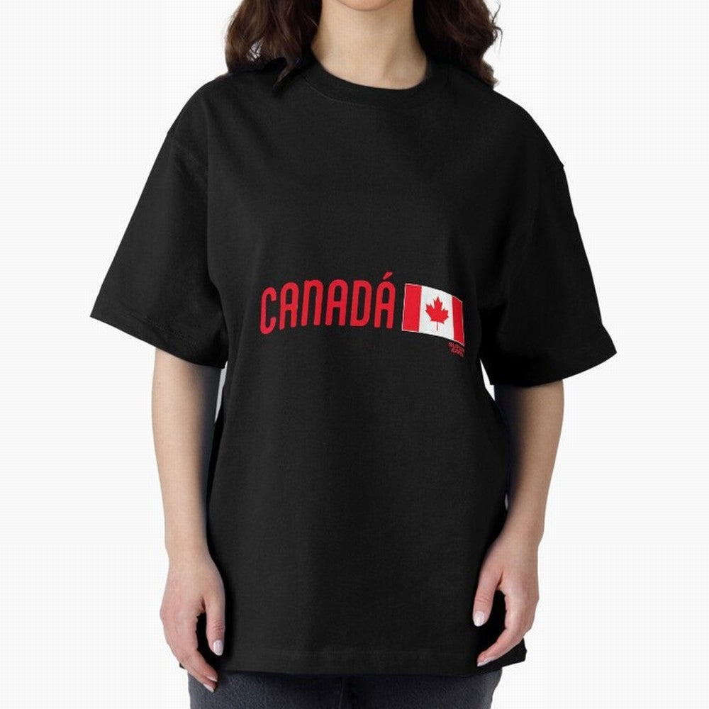 2026 Canada Soccer Fan World Cup Oversized T-Shirt Relive FIFA World Cup 2026 Group Stage for Fans of Mbappe and Neymar and Netherlands, Bringing Supporter Pride, Iconic Celebrations, Legendary Names and Global Match Day Energy; Perfect for Fans,