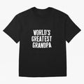 Mens World's Greatest Grandpa Shirt Papa Men Fathers Day Oversized T-Shirt Capture Global Football Passion for FIFA World Cup 2026 USA Canada Mexico, Inspired by Mbappe and Neymar, Portugal, Spain and Germany, Sports Nostalgia, International