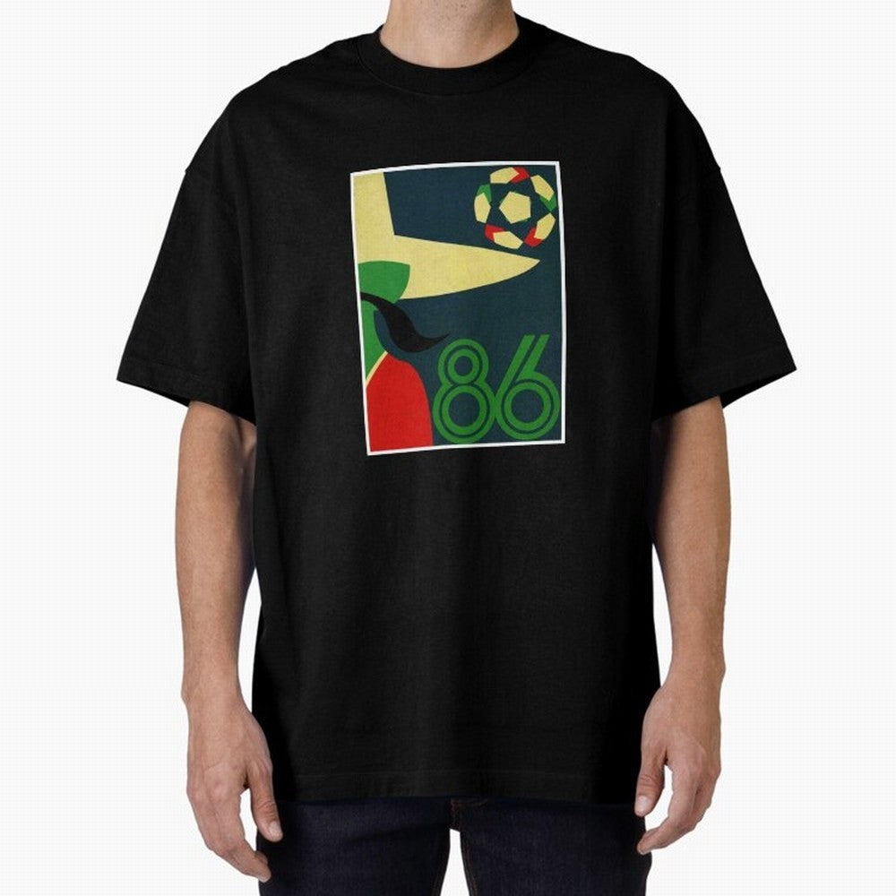 World Cup in Mexico 1986 Oversized T-Shirt Bring Global Tournament Vibes to Match Day Hype around FIFA World Cup 2026, CR7 and Messi, Brazil, Match Day Excitement, Supporter Culture, Golden Goals and Global Football Passion; Made for Die Hard