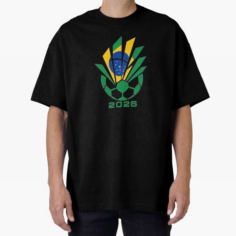Mexican Soccer 2026 Flag Burst Emblem Oversized T-Shirt Show Your Love for FIFA World Cup 2026 Group Stage for Fans of Messi, CR7 and Mbappe and England, France and Netherlands, Bringing Classic Soccer Heritage, Championship Pressure, Fan Loyalty