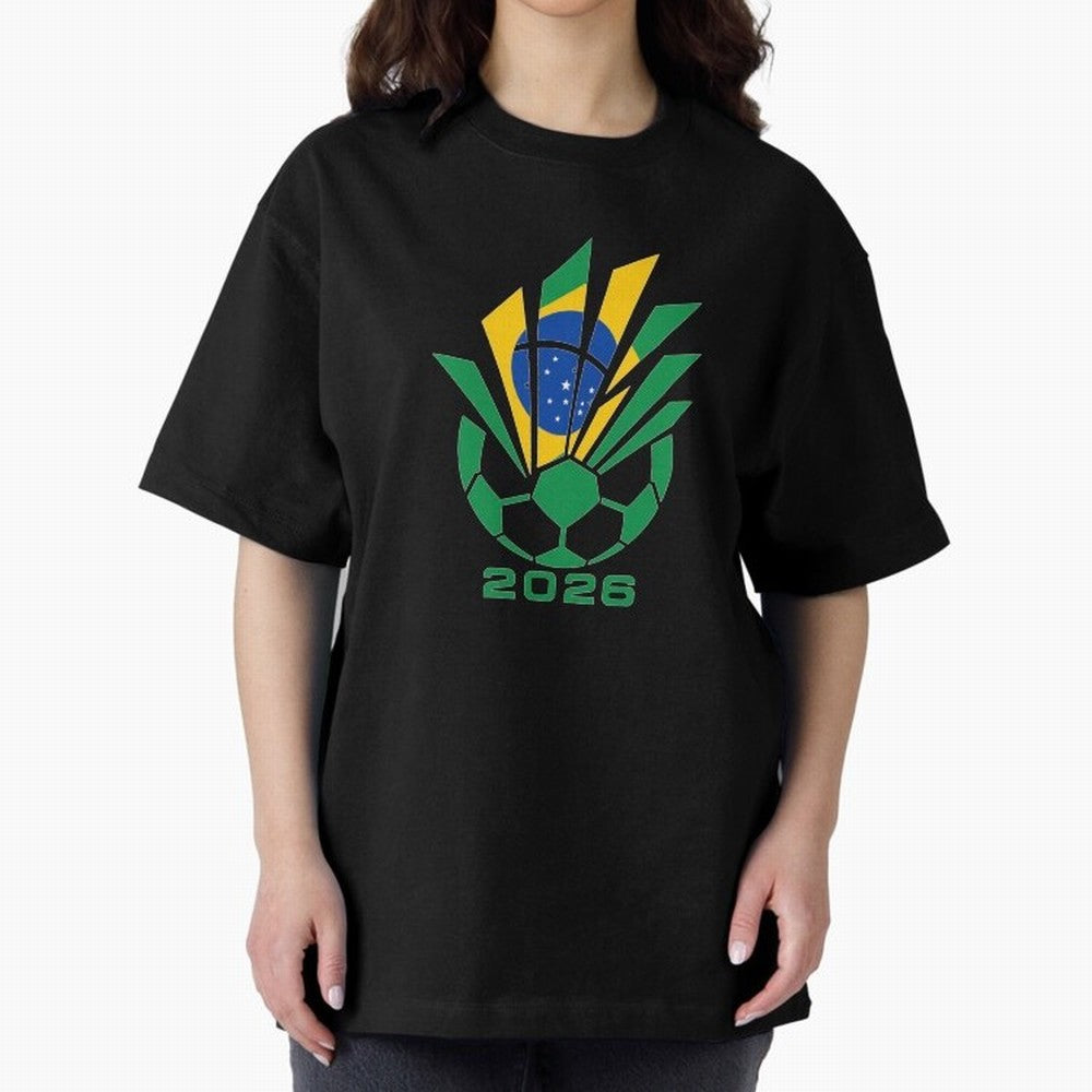 Mexican Soccer 2026 Flag Burst Emblem Oversized T-Shirt Show Your Love for FIFA World Cup 2026 Group Stage for Fans of Messi, CR7 and Mbappe and England, France and Netherlands, Bringing Classic Soccer Heritage, Championship Pressure, Fan Loyalty