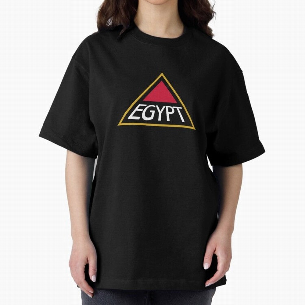Logo of Egypt Oversized T-Shirt Celebrate Soccer Greatness during FIFA World Cup 2026 USA Canada Mexico Spirit, Inspired by England, Messi, CR7 and Mbappe, Stadium Chants, National Pride, Trophy Dreams and Unforgettable Football Memories; Perfect